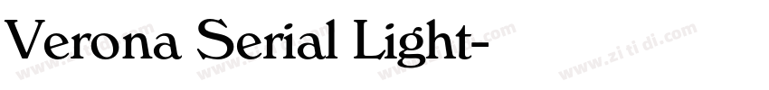 Verona Serial Light字体转换 Verona Serial Light字体转换